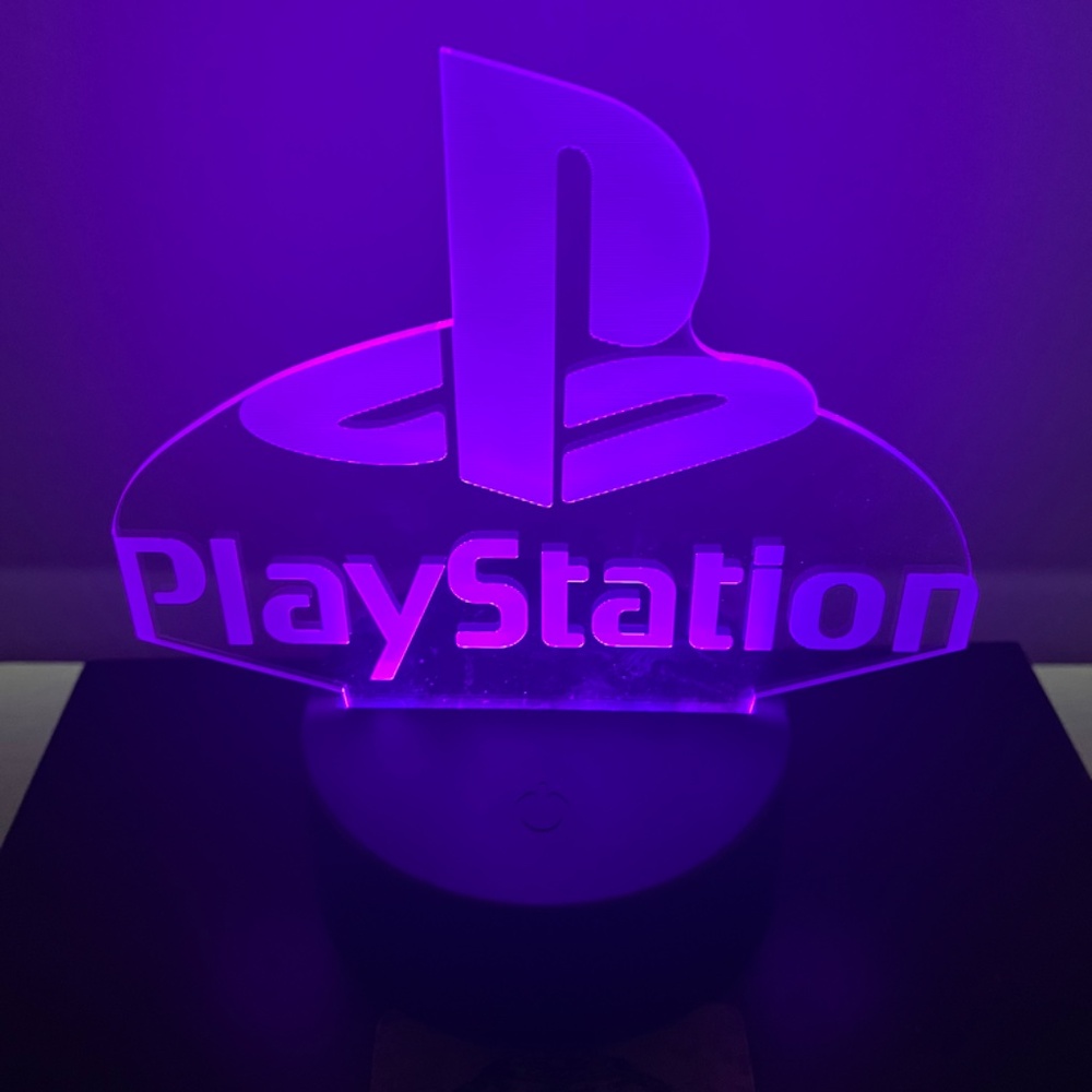 3D Play Station Desk Light With Remote Control